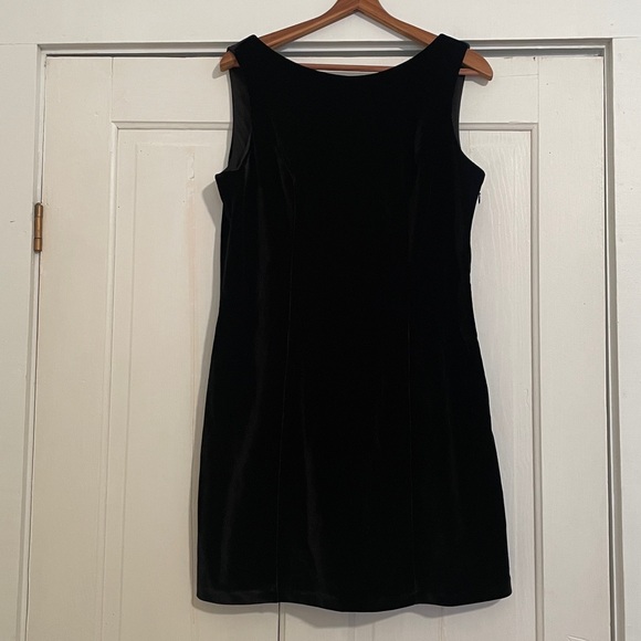 New Hutch Velvet Shift Bow Dress size Large - Picture 6 of 13